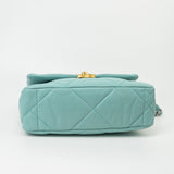 CHANEL Handbag 20C Tiffany Blue Goatskin 19 Flap Small Mixed Hardware - Redeluxe
