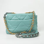 CHANEL Handbag 20C Tiffany Blue Goatskin 19 Flap Small Mixed Hardware - Redeluxe