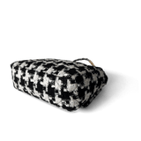CHANEL Handbag 20S Black / White Ribbon Tweed 19 Flap Mixed Hardware Small - Redeluxe