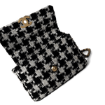 CHANEL Handbag 20S Black / White Ribbon Tweed 19 Flap Mixed Hardware Small - Redeluxe