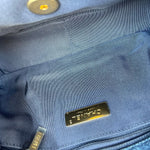 CHANEL Handbag 20S Blue Denim 19 Flap Quilted Small Mixed Hardware - Redeluxe