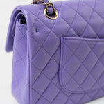 CHANEL Handbag 20S Purple Caviar Quilted Classic Flap Medium - Redeluxe