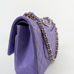 CHANEL Handbag 20S Purple Caviar Quilted Classic Flap Medium - Redeluxe