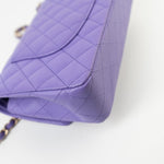 CHANEL Handbag 20S Purple Caviar Quilted Classic Flap Medium - Redeluxe