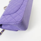 CHANEL Handbag 20S Purple Caviar Quilted Classic Flap Medium - Redeluxe