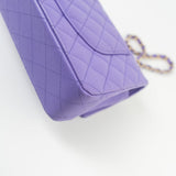 CHANEL Handbag 20S Purple Caviar Quilted Classic Flap Medium - Redeluxe