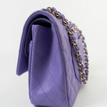 CHANEL Handbag 20S Purple Caviar Quilted Classic Flap Medium - Redeluxe