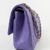 CHANEL Handbag 20S Purple Caviar Quilted Classic Flap Medium - Redeluxe