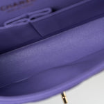 CHANEL Handbag 20S Purple Caviar Quilted Classic Flap Medium - Redeluxe