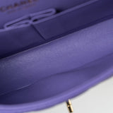 CHANEL Handbag 20S Purple Caviar Quilted Classic Flap Medium - Redeluxe