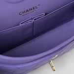 CHANEL Handbag 20S Purple Caviar Quilted Classic Flap Medium - Redeluxe