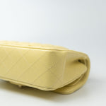 CHANEL Handbag 20S Yellow Caviar Quilted Classic Flap Small Light Gold Hardware - Redeluxe