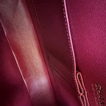 CHANEL Handbag 21A Burgundy Lambskin Quilted Classic Flap Medium LGHW - Redeluxe