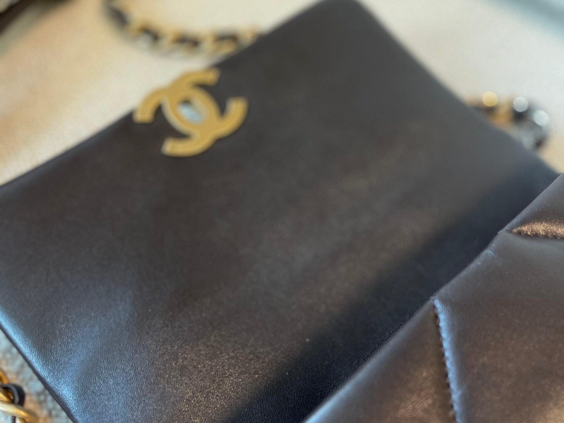 CHANEL Handbag 21A Dark Brown Lambskin Quilted 19 Flap Small MHW - Redeluxe