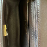 CHANEL Handbag 21A Dark Brown Lambskin Quilted Mini Rectangular Single Flap Light Gold Hardware - Redeluxe