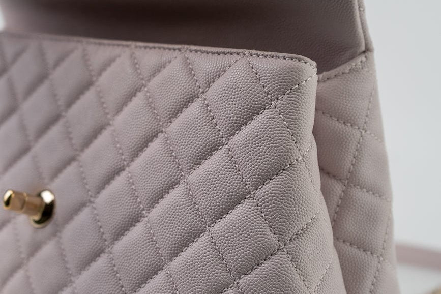 CHANEL Handbag 21A Lilac Coco Handle Medium (Old Small) LGHW - Redeluxe