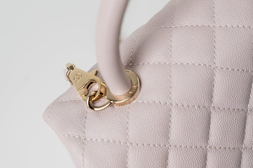 CHANEL Handbag 21A Lilac Coco Handle Medium (Old Small) LGHW - Redeluxe