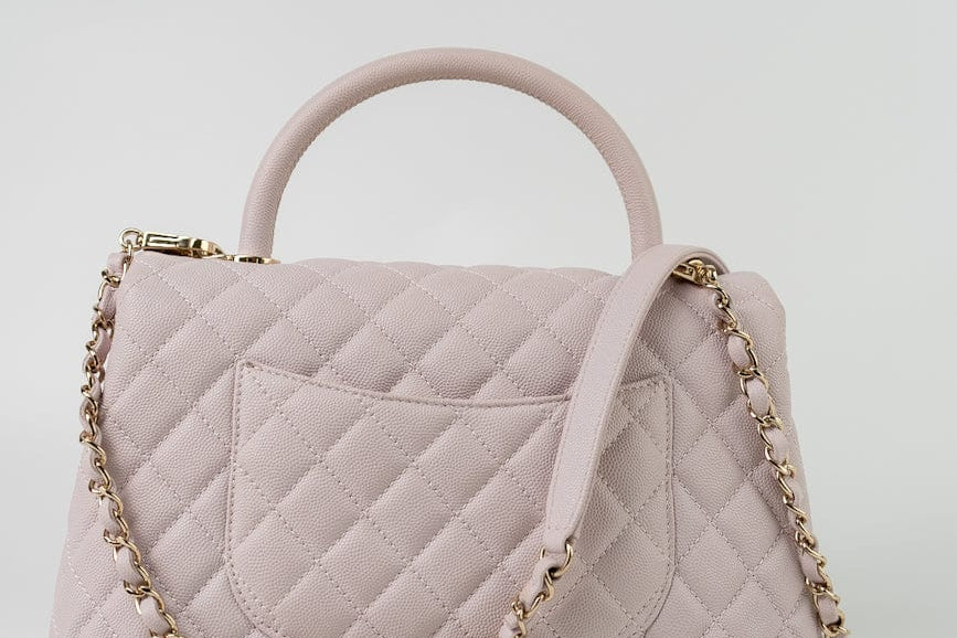 CHANEL Handbag 21A Lilac Coco Handle Medium (Old Small) LGHW - Redeluxe