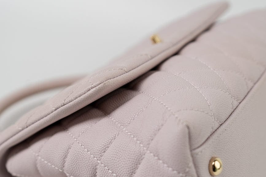 CHANEL Handbag 21A Lilac Coco Handle Medium (Old Small) LGHW - Redeluxe