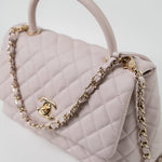 CHANEL Handbag 21A Lilac Coco Handle Medium (Old Small) LGHW - Redeluxe