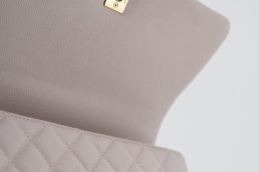 CHANEL Handbag 21A Lilac Coco Handle Medium (Old Small) LGHW - Redeluxe