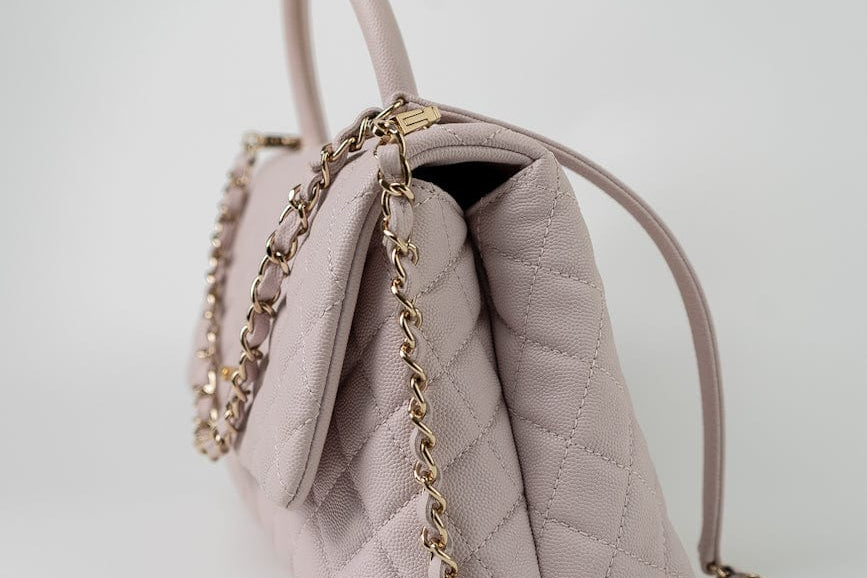 CHANEL Handbag 21A Lilac Coco Handle Medium (Old Small) LGHW - Redeluxe