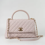CHANEL Handbag 21A Lilac Coco Handle Medium (Old Small) LGHW - Redeluxe