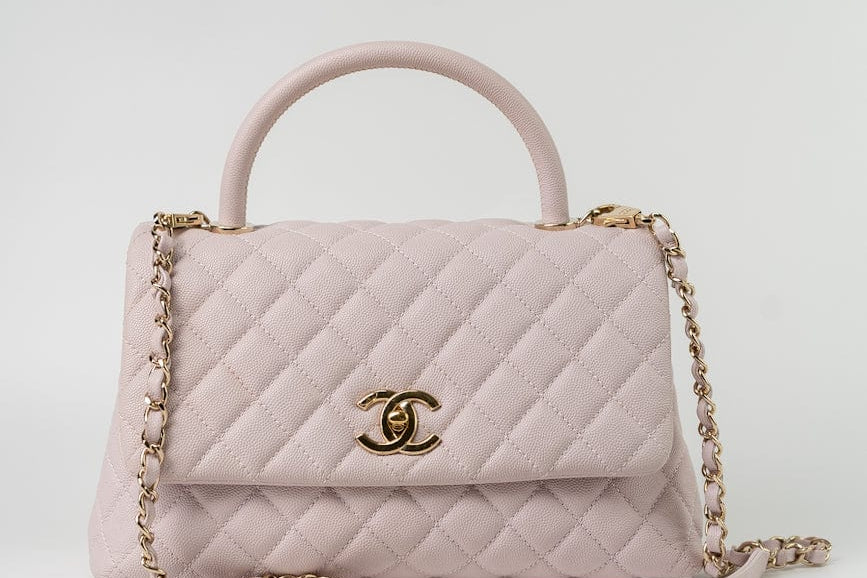 CHANEL Handbag 21A Lilac Coco Handle Medium (Old Small) LGHW - Redeluxe