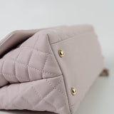 CHANEL Handbag 21A Lilac Coco Handle Medium (Old Small) LGHW - Redeluxe