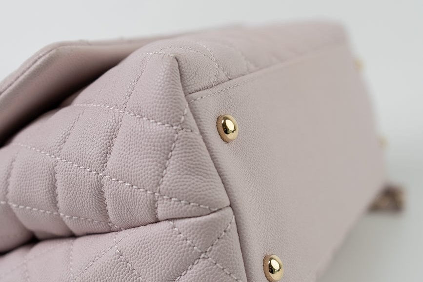 CHANEL Handbag 21A Lilac Coco Handle Medium (Old Small) LGHW - Redeluxe