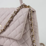 CHANEL Handbag 21A Lilac Coco Handle Medium (Old Small) LGHW - Redeluxe