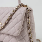 CHANEL Handbag 21A Lilac Coco Handle Medium (Old Small) LGHW - Redeluxe