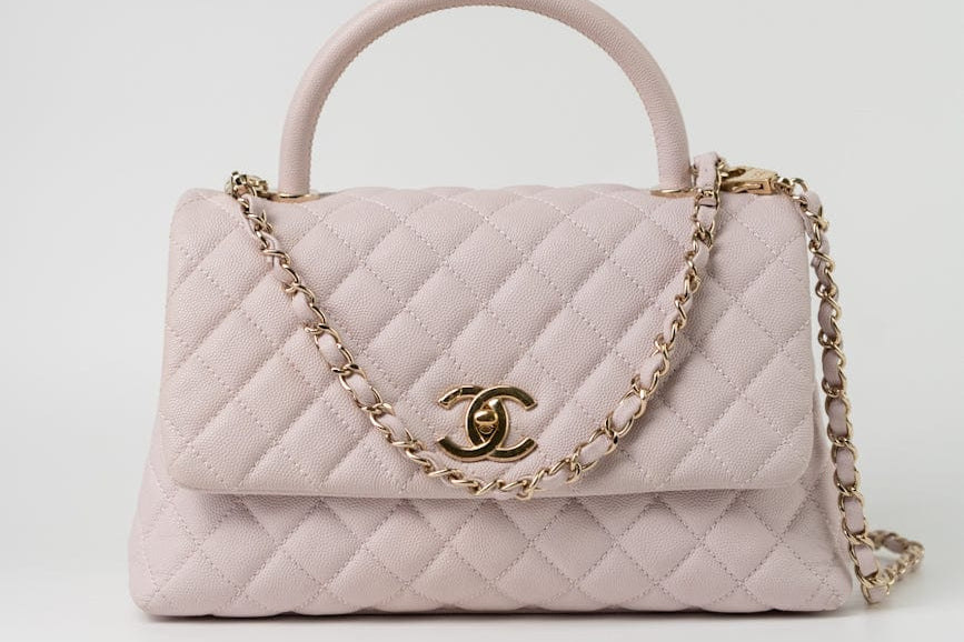CHANEL Handbag 21A Lilac Coco Handle Medium (Old Small) LGHW - Redeluxe