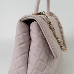 CHANEL Handbag 21A Lilac Coco Handle Medium (Old Small) LGHW - Redeluxe