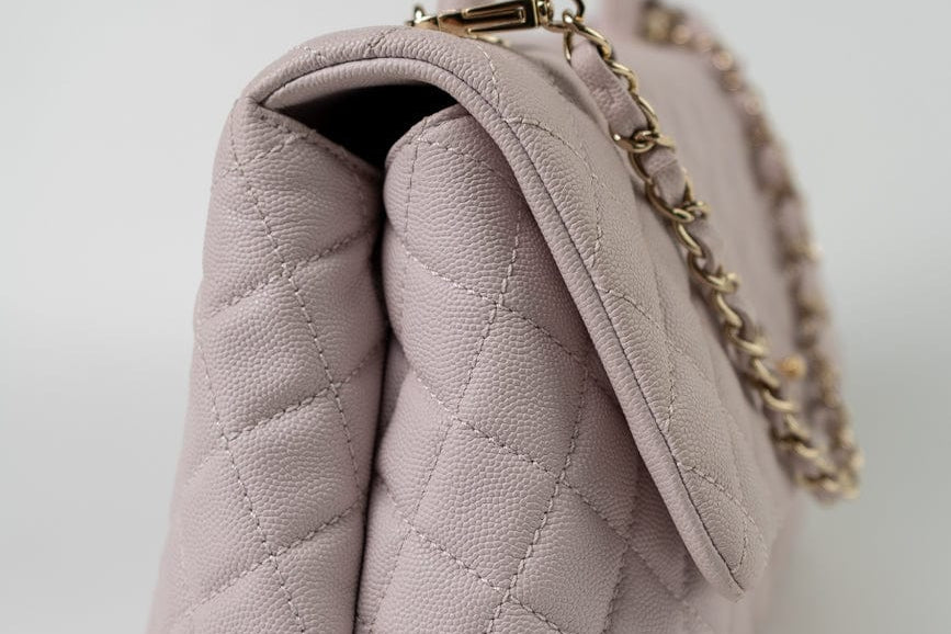 CHANEL Handbag 21A Lilac Coco Handle Medium (Old Small) LGHW - Redeluxe