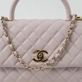 CHANEL Handbag 21A Lilac Coco Handle Medium (Old Small) LGHW - Redeluxe
