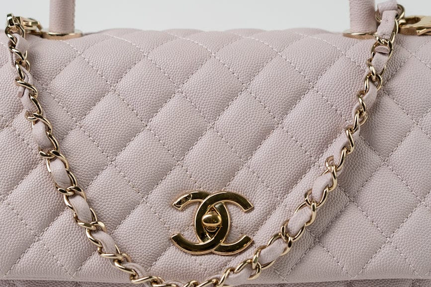CHANEL Handbag 21A Lilac Coco Handle Medium (Old Small) LGHW - Redeluxe