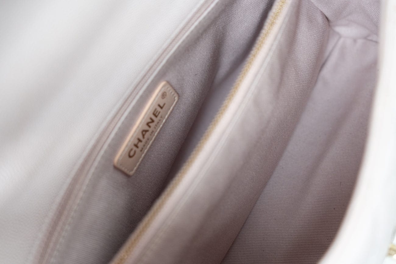 CHANEL Handbag 21A Lilac Coco Handle Medium (Old Small) LGHW - Redeluxe