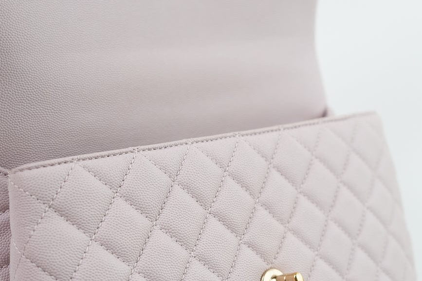 CHANEL Handbag 21A Lilac Coco Handle Medium (Old Small) LGHW - Redeluxe