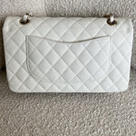CHANEL Handbag 21A White Caviar Quilted Classic Flap Medium LGHW - Redeluxe