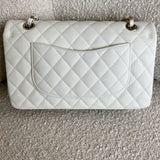 CHANEL Handbag 21A White Caviar Quilted Classic Flap Medium LGHW - Redeluxe