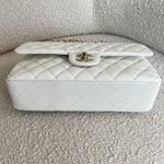 CHANEL Handbag 21A White Caviar Quilted Classic Flap Medium LGHW - Redeluxe