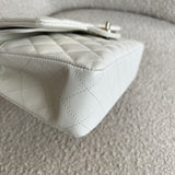 CHANEL Handbag 21A White Caviar Quilted Classic Flap Medium LGHW - Redeluxe