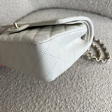 CHANEL Handbag 21A White Caviar Quilted Classic Flap Medium LGHW - Redeluxe