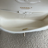 CHANEL Handbag 21A White Caviar Quilted Classic Flap Medium LGHW - Redeluxe