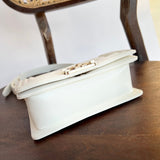 CHANEL Handbag 21A White Caviar Quilted Small Boy Bag LGHW - Redeluxe