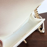 CHANEL Handbag 21A White Caviar Quilted Small Boy Bag LGHW - Redeluxe