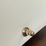 CHANEL Handbag 21A White Caviar Quilted Small Boy Bag LGHW - Redeluxe