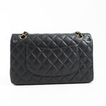 CHANEL Handbag 21B Grey Caviar Quilted Classic Flap Medium Light Gold Hardware - Redeluxe