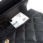 CHANEL Handbag 21B Grey Caviar Quilted Classic Flap Medium Light Gold Hardware - Redeluxe